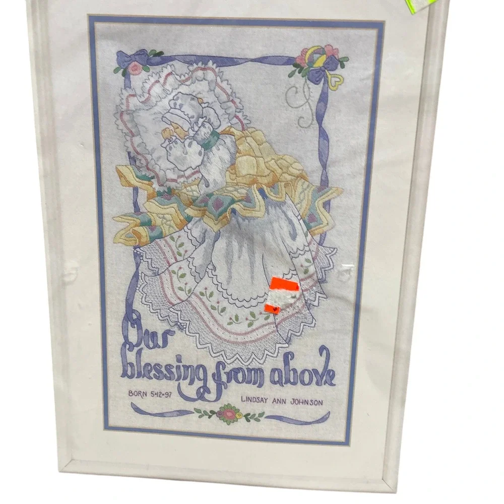 Bucilla Crewel Embroidery Kit Our Blessing From Above 41688 10 x 16